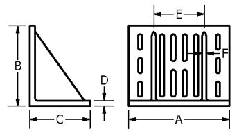 GAW-DWG Suburban Tool Giant Slotted Webbed Angle Plate Drawing