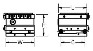 MSP-DWG SineSet Permanent Magnetic Sine Plate Drawing